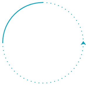 Spinning arrow graphic