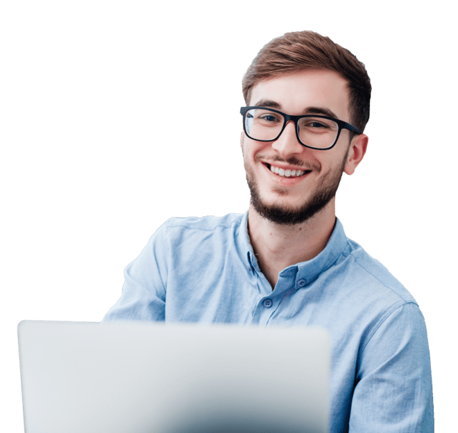 Customer Success Manager with Laptop