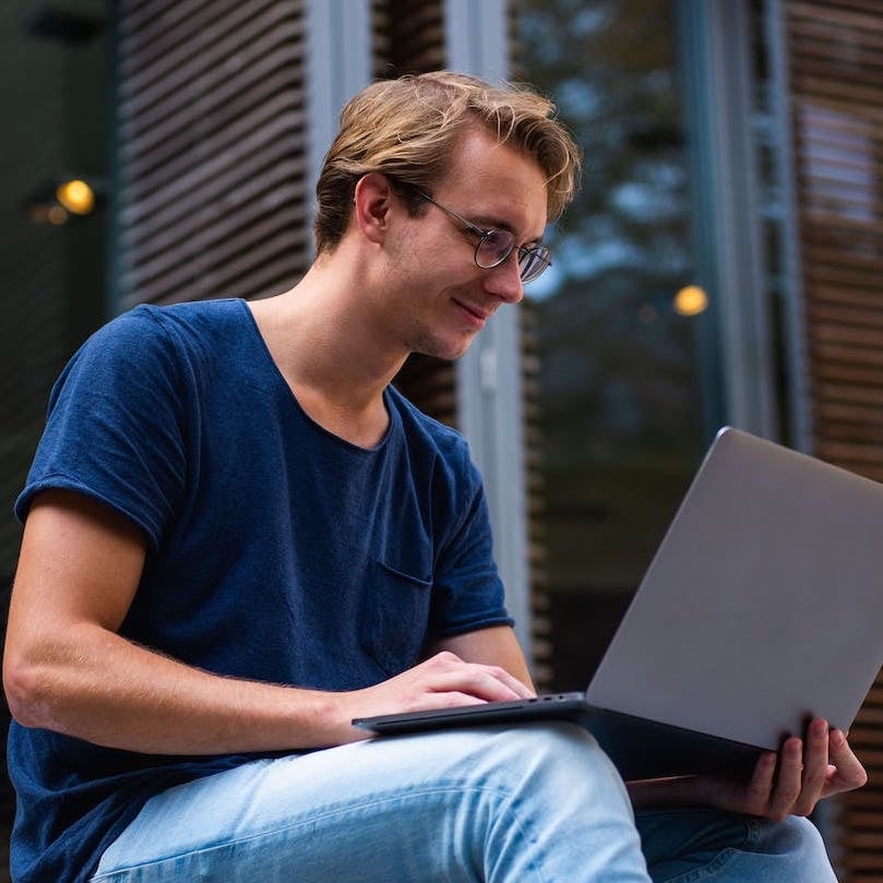 Man on laptop